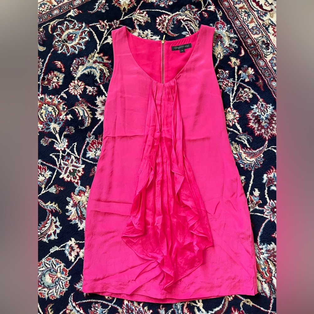 Bright pink dress. Super comfy